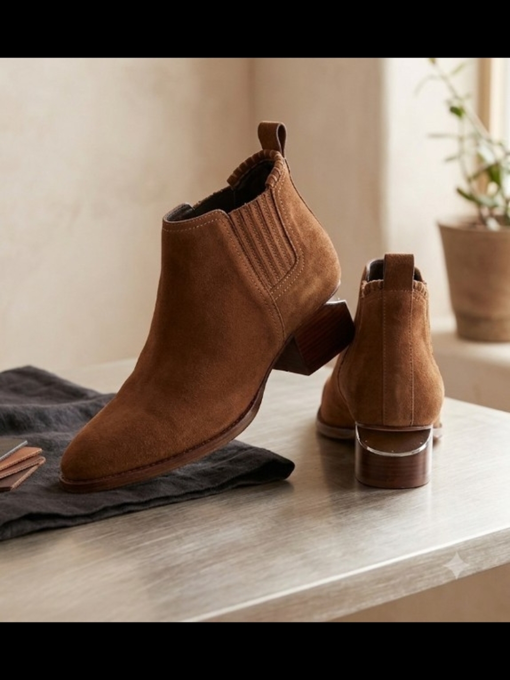 Alexander Wang Kori Suede Ankle Boots - Tan/Ochre (Sz 39) US 8.5/9 Designer Lux